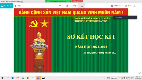 Các hoạt động Sơ kết học kỳ 1 năm học 2021-2022 của thầy và trò Trường Tiểu học Đa Tốn